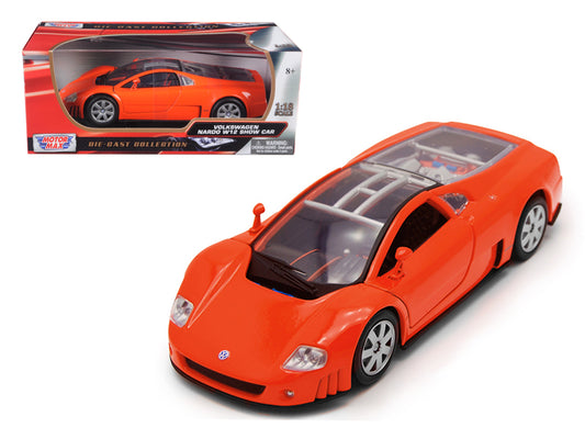 Volkswagen Nardo W12 Show Car Orange 1/18 Diecast Model Car