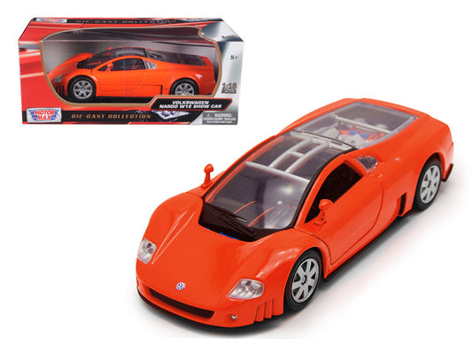 Volkswagen Nardo W12 Show Car Orange 1/18 Diecast Model Car