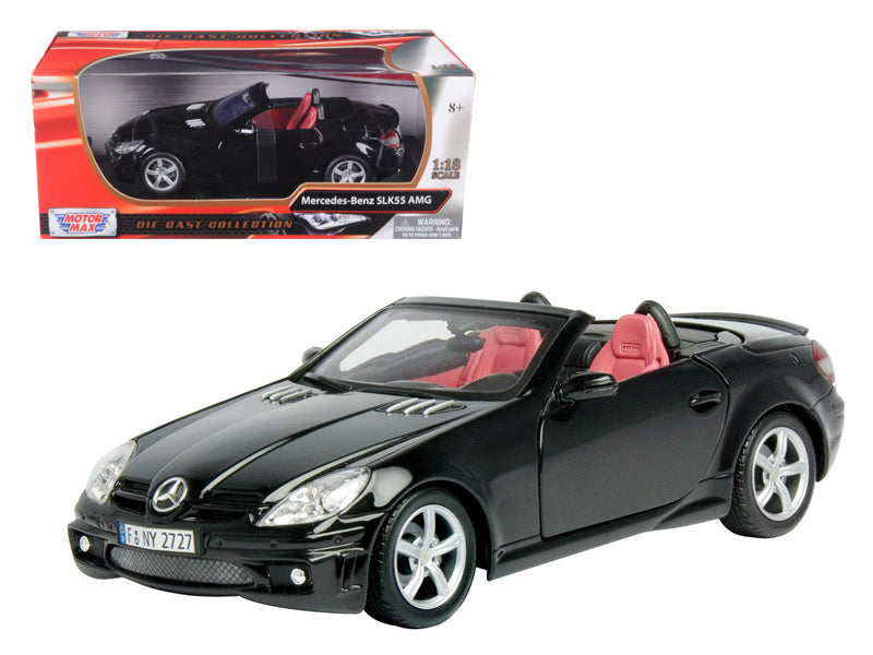 2005 Mercedes SLK55 AMG Black 1/18 Diecast Model Car