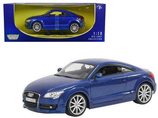 2007 Audi TT Blue 1/18 Diecast Car Model