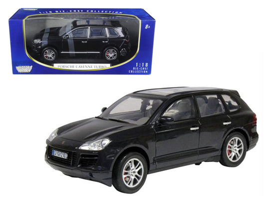 2008 Porsche Cayenne Turbo Metallic Black 1/18 Diecast Model Car