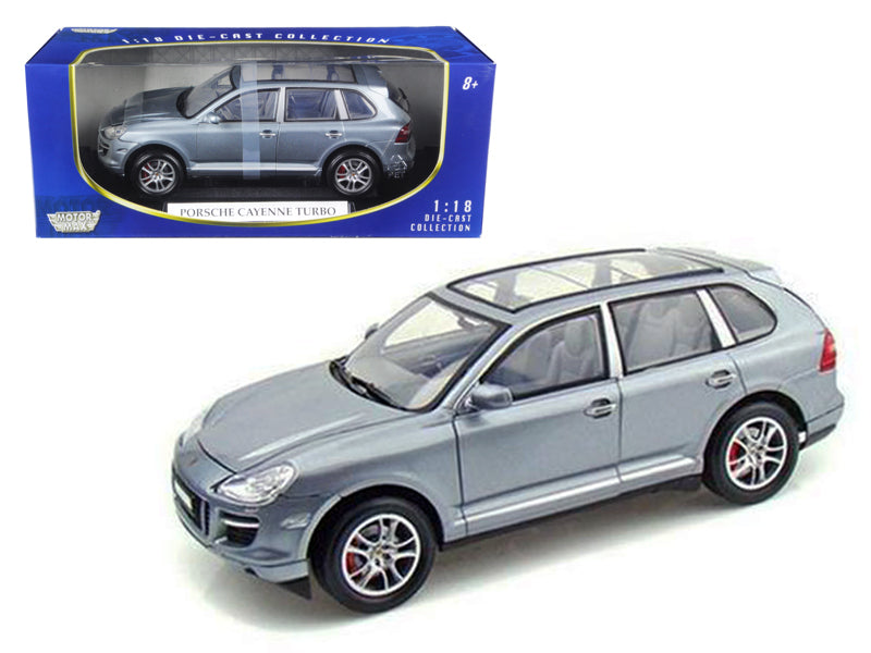 2008 Porsche Cayenne Turbo Silver 1/18 Diecast Model Car