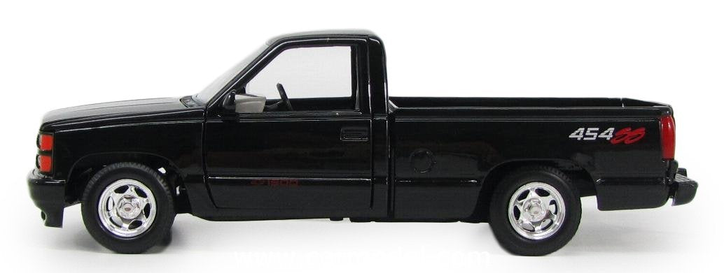 1992 Chevrolet 454 SS Pickup Truck Black 1/24 Diecast Model Car