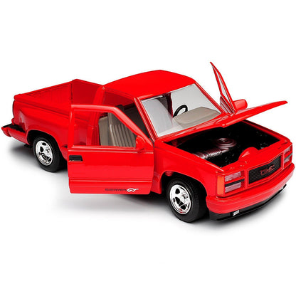 1992 GMC Sierra GT Red Pickup Truck 1/24 Diecast Model