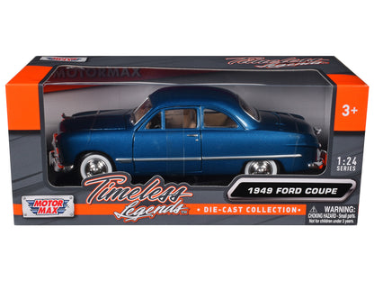 1949 Ford Coupe Blue 1/24 Diecast Model Car