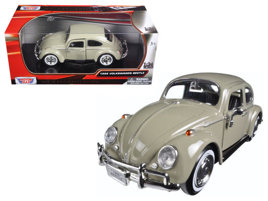 1966 Volkswagen Beetle Beige 1/24 Diecast Model Car