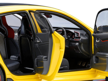 2021 Honda Civic Type R (FK8) RHD (Right Hand Drive) Sunlight Yellow Limited Edition 1/18 Model Car