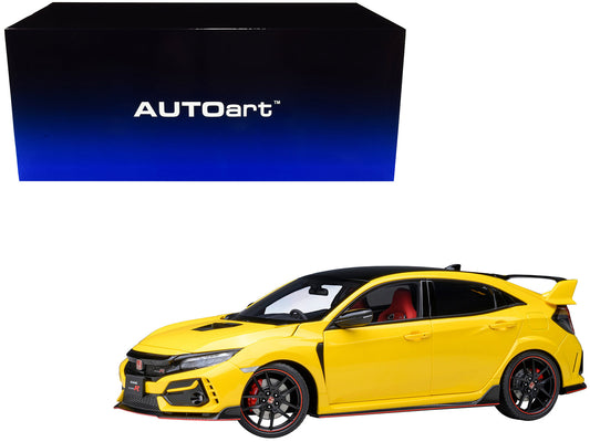 2021 Honda Civic Type R (FK8) RHD (Right Hand Drive) Sunlight Yellow Limited Edition 1/18 Model Car
