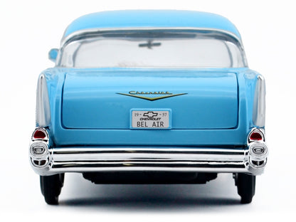 1957 Chevrolet Bel Air Light Blue "Timeless Legends" Series 1/24 Diecast Model Car