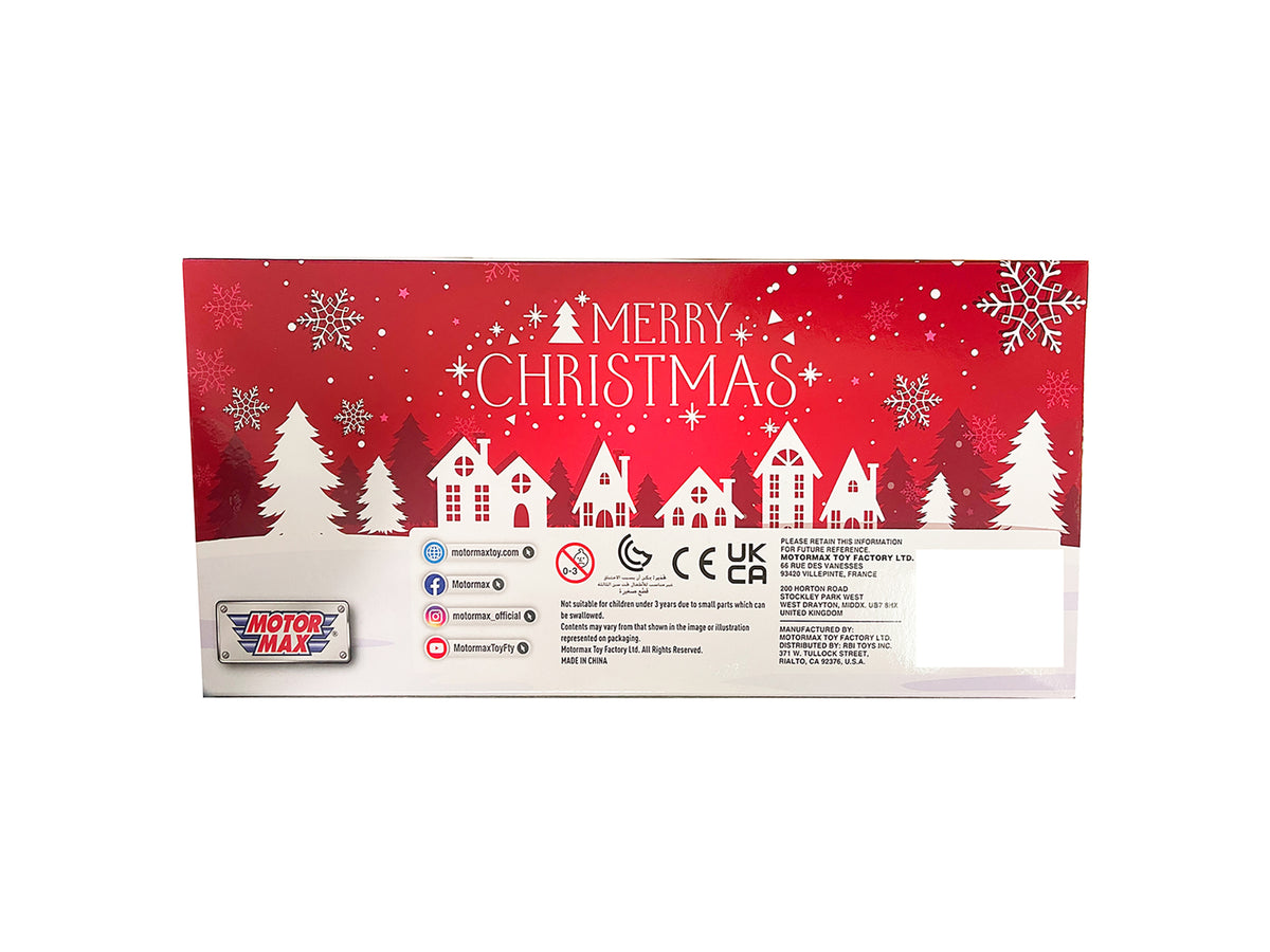 1940 Ford Pickup Truck Red "Merry Christmas" with Tree Accessory 1/24 Diecast Model Car