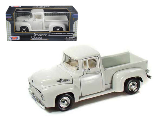 1956 Ford F-100 Pickup Truck White 1/24 Diecast Model Car
