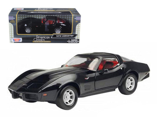 1979 Chevrolet Corvette Black 1/24 Diecast Car Model