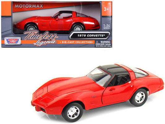 1979 Chevrolet Corvette Red 1/24 Diecast Model Car