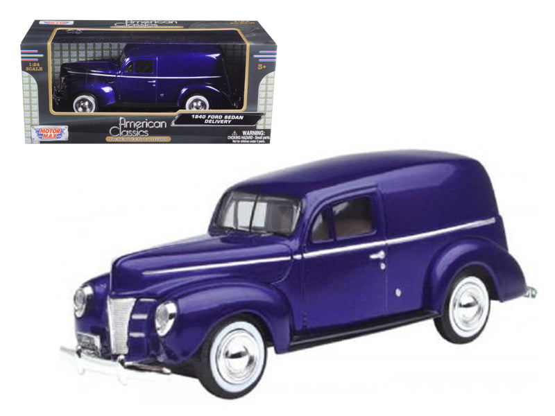 1940 Ford Sedan Delivery Purple Metallic 1/24 Diecast Model Car
