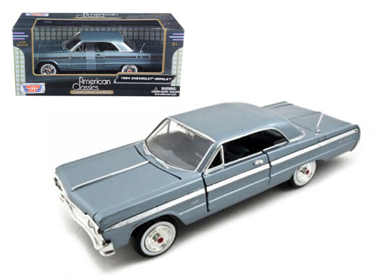 1964 Chevrolet Impala Blue 1/24 Diecast Model Car