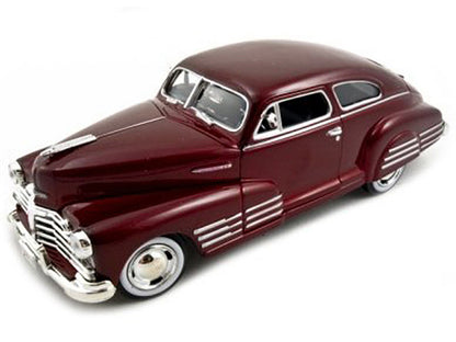 1948 Chevrolet Aerosedan Fleetline Dark Red Metallic 1/24 Diecast Model Car