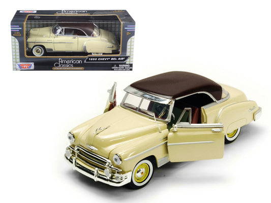 1950 Chevrolet Bel Air Cream 1/24 Diecast Model Car