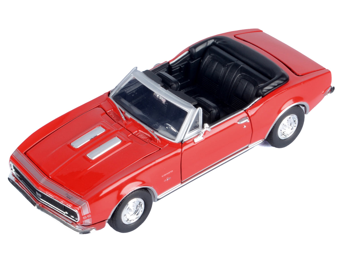 1967 Chevrolet Camaro SS Convertible Burgundy 1/24 Diecast Model Car