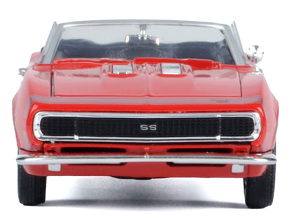 1967 Chevrolet Camaro SS Convertible Burgundy 1/24 Diecast Model Car