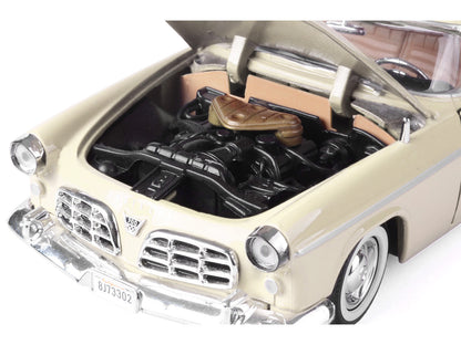 1955 Chrysler C300 Cream "Timeless Legends" Series 1/24 Diecast Model Car
