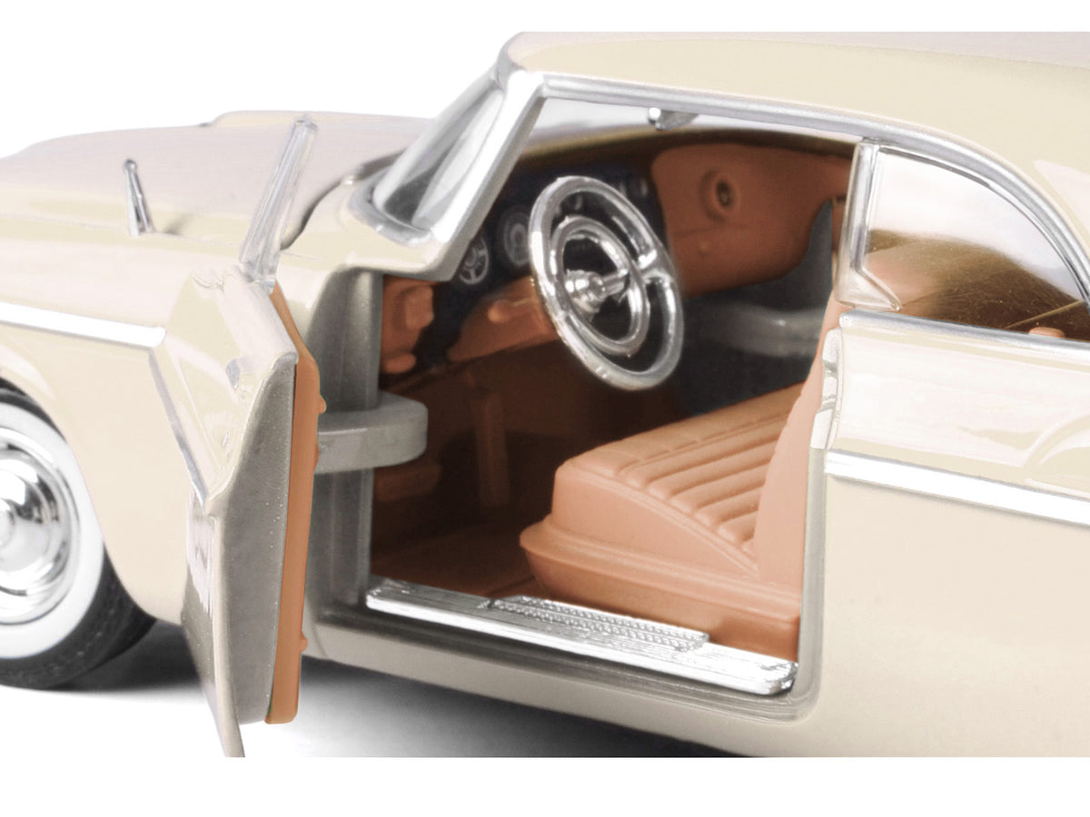 1955 Chrysler C300 Cream "Timeless Legends" Series 1/24 Diecast Model Car
