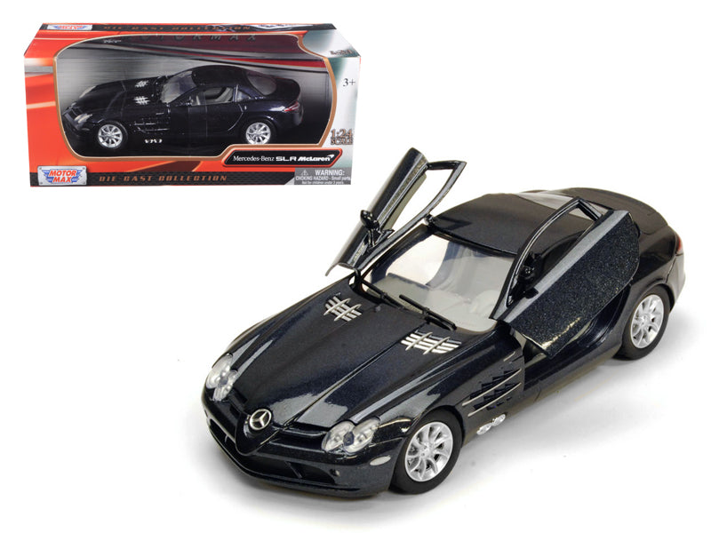 Mercedes Mclaren SLR Metallic Black 1/24 Diecast Model Car
