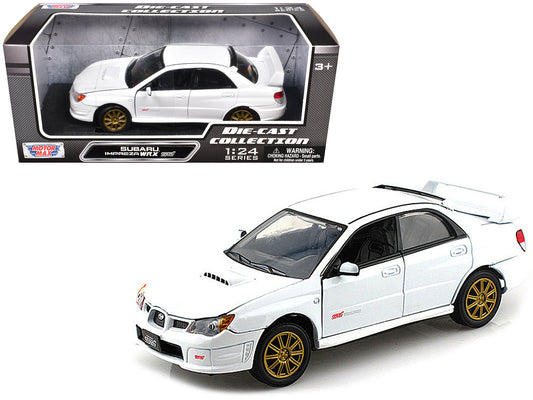 Subaru Impreza WRX STi White 1/24 Diecast Model Car