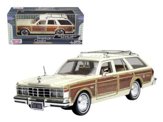 1979 Chrysler Lebaron Town & Country Cream 1/24 Diecast Model Car