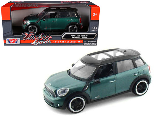 Mini Cooper S Countryman Oxford Green 1/24 Diecast Car Model