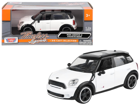Mini Cooper S Countryman White 1/24 Diecast Car Model