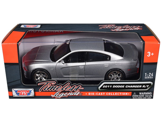 2011 Dodge Charger R/T Hemi Silver 1/24 Diecast Model Car