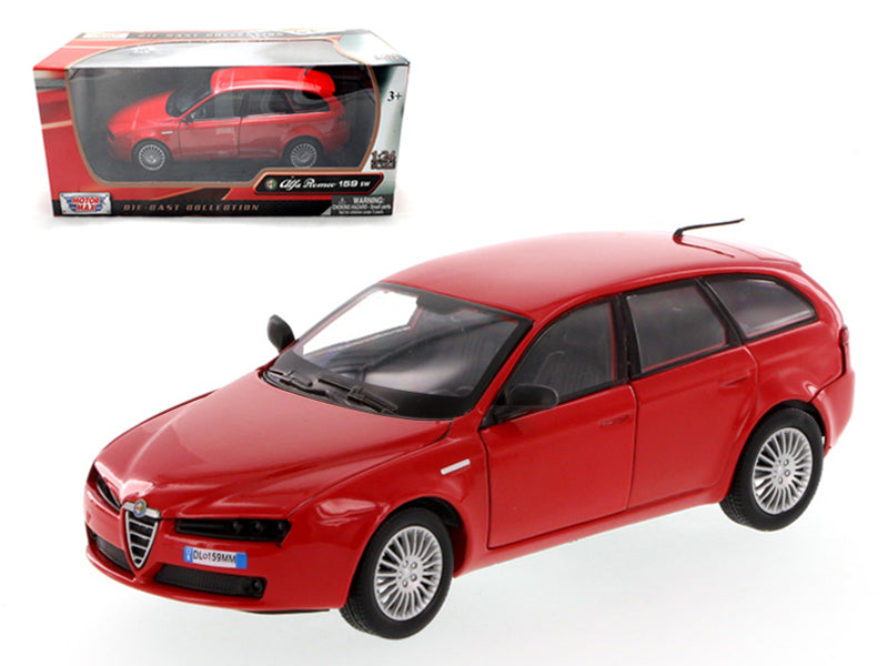 Alfa Romeo 159 SW Red 1/24 Diecast Car Model