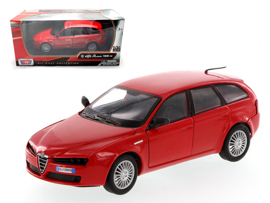 Alfa Romeo 159 SW Red 1/24 Diecast Car Model