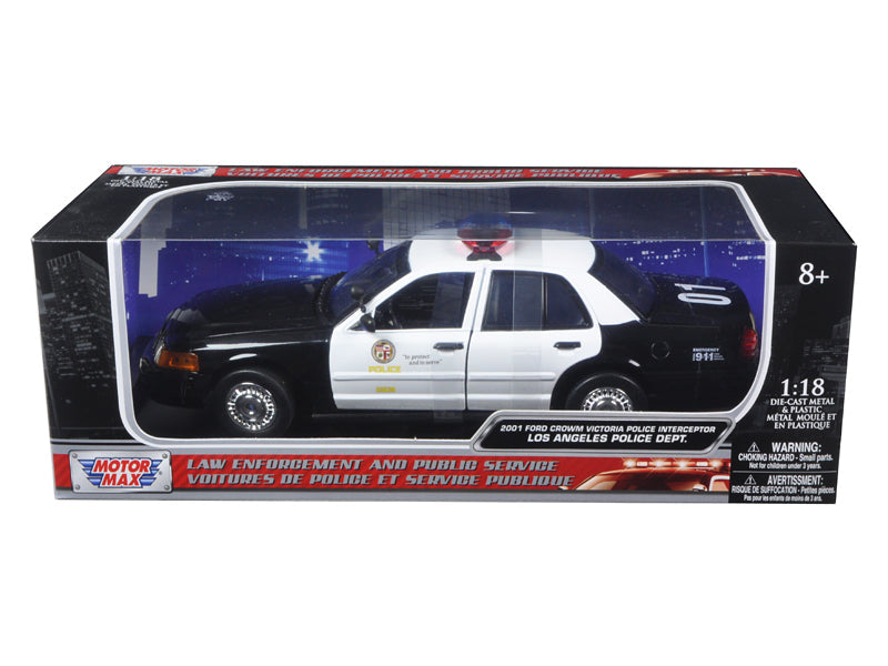 2001 Ford Crown Victoria Los Angeles Police Department LAPD Car 1/18 Diecast Car Model
