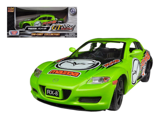 Mazda RX-8 #5 Green "GT Racing" Series 1/24 Diecast Model Car