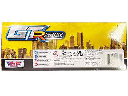 Audi R8 LMS GT3 Silver Metallic with Graphics "GT Racing" Series 1/24 Diecast Model Car
