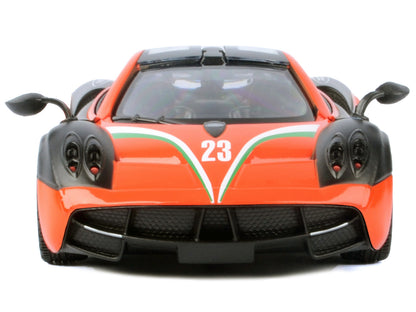 Pagani Huayra #23 Orange and Black with Stripes "GT Racing" Series 1/24 Diecast Model Car