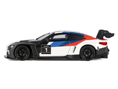 BMW M4 GT3 #1 White with Black Blue and Red Graphics "GT Racing" Series 1/24 Diecast Model Car