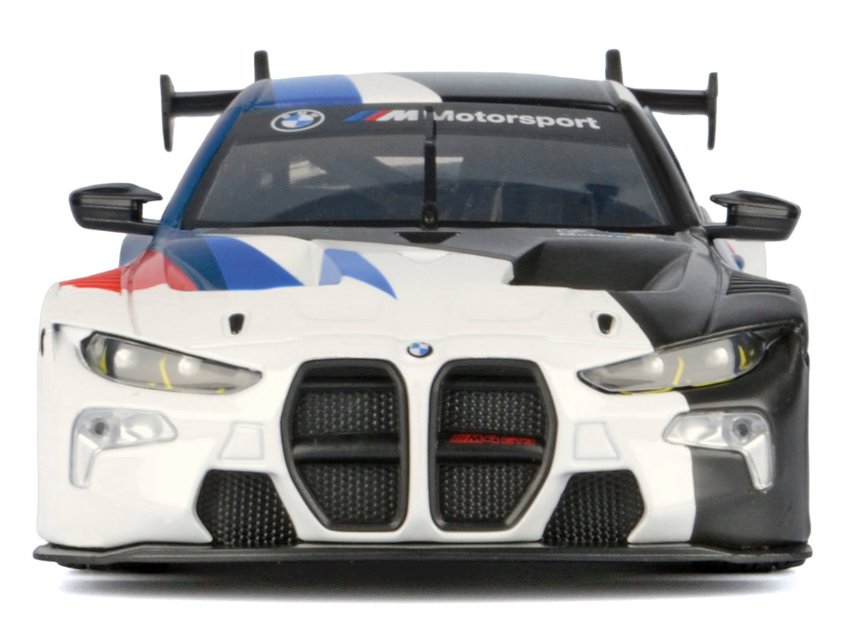 BMW M4 GT3 #1 White with Black Blue and Red Graphics "GT Racing" Series 1/24 Diecast Model Car