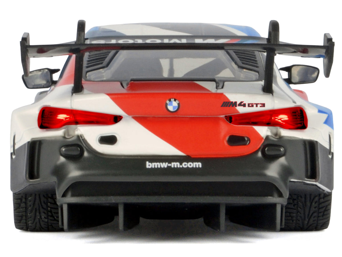 BMW M4 GT3 #1 White with Black Blue and Red Graphics "GT Racing" Series 1/24 Diecast Model Car