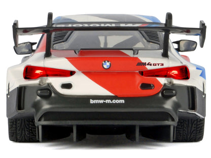 BMW M4 GT3 #1 White with Black Blue and Red Graphics "GT Racing" Series 1/24 Diecast Model Car