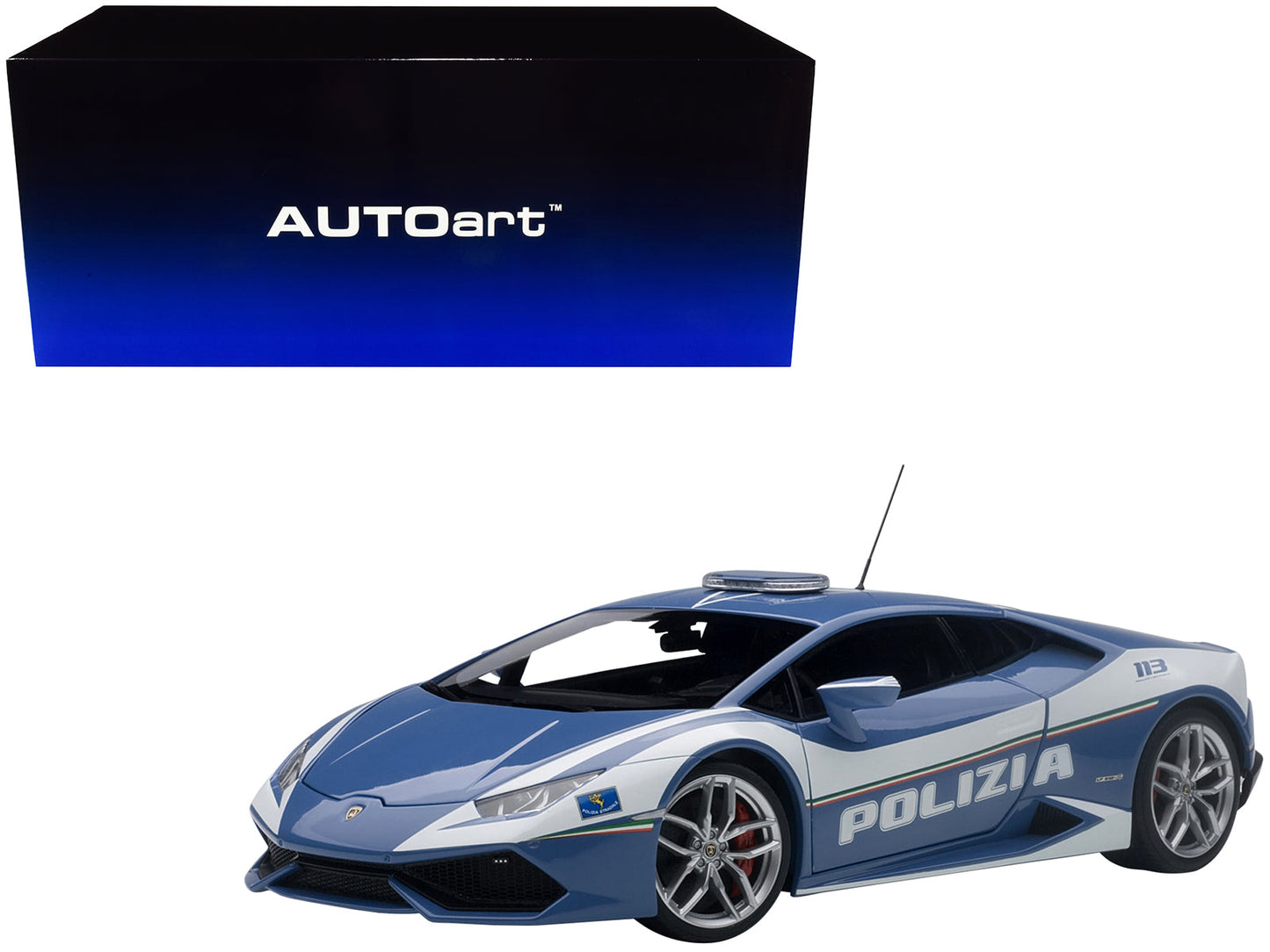 Lamborghini Huracan LP610 Police Car 1/18 Model Car