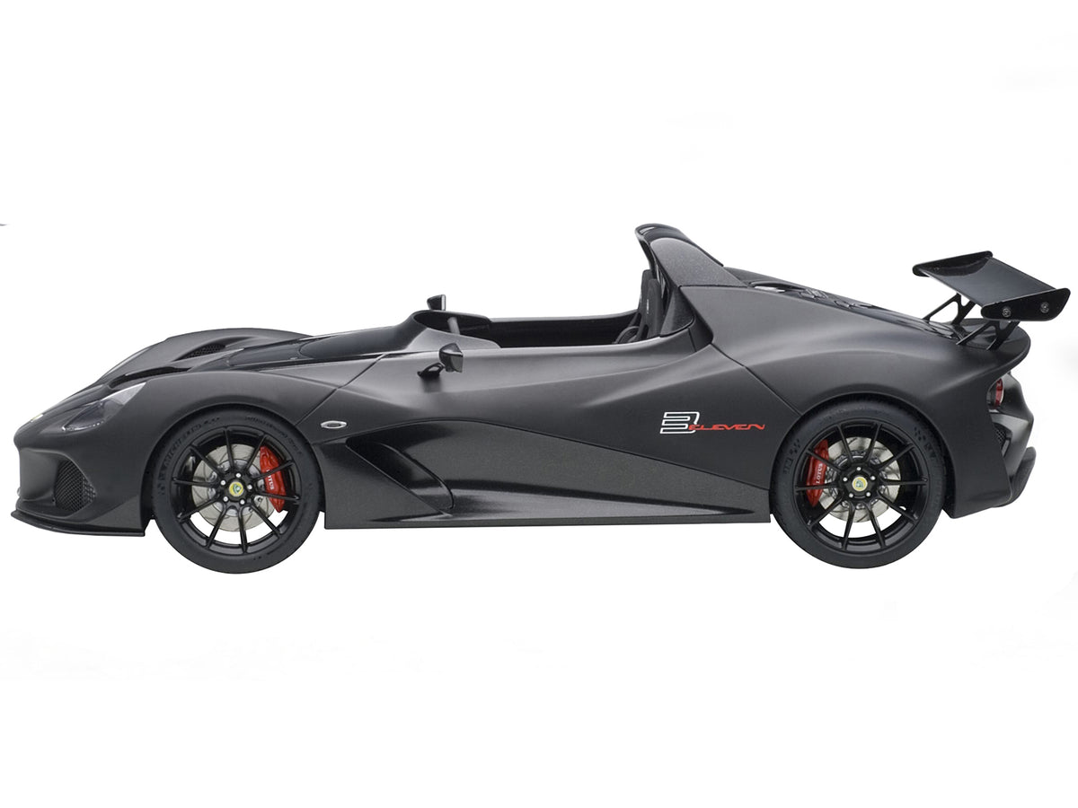 Lotus 3-Eleven Matt Black with Gloss Black Accents 1/18 Model Car