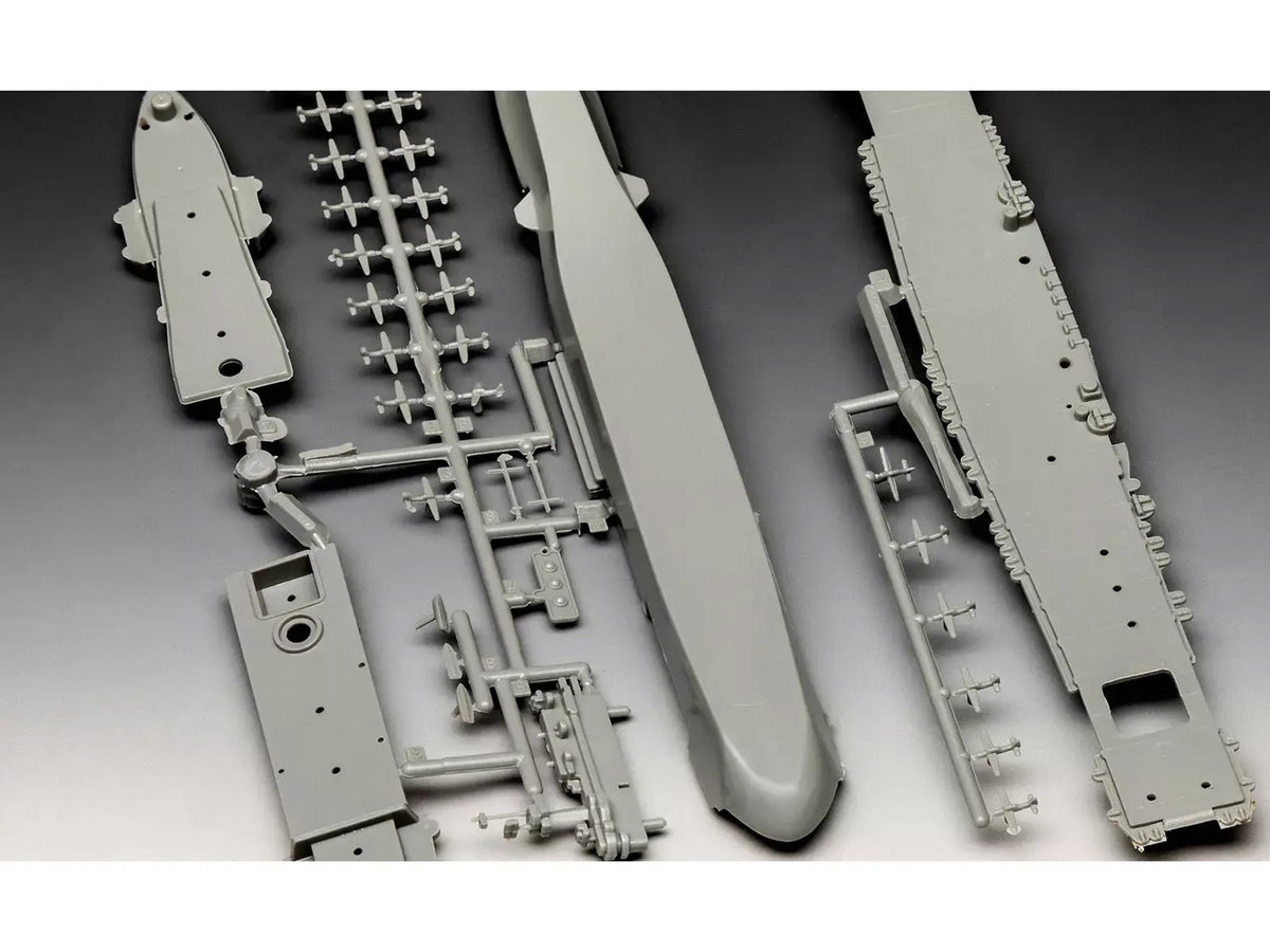 Level 4 Model Kit U.S.S. Enterprise CV-6 Aircraft Carrier All-Included Kit 1/1200 Scale Model