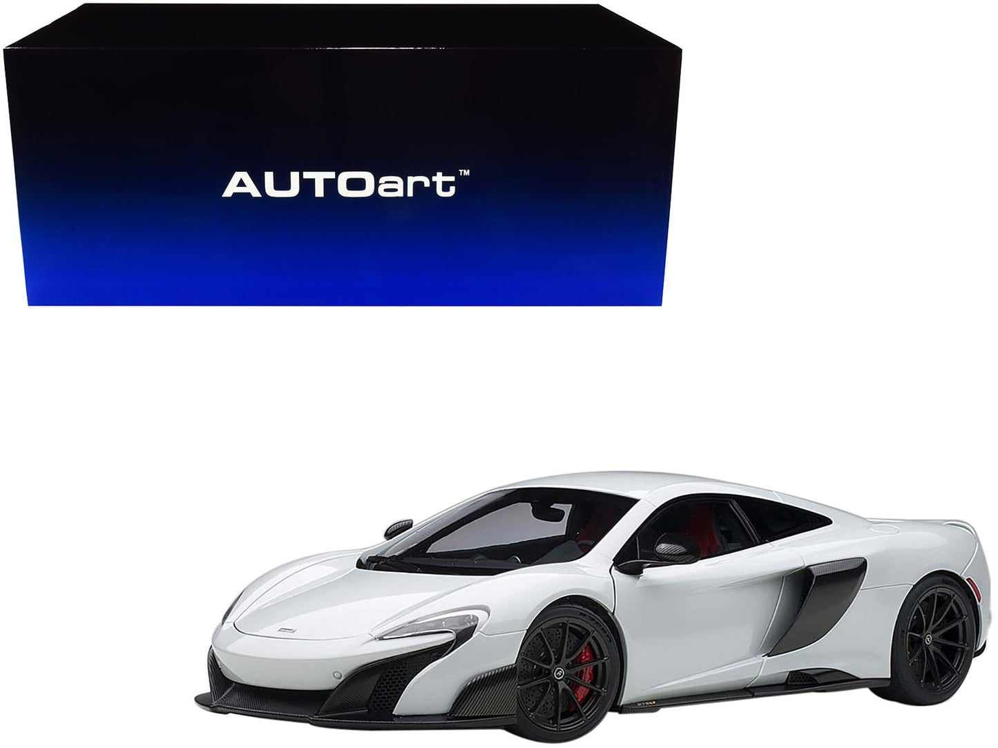Mclaren 675LT Silica White 1/18 Model Car
