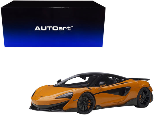 Mclaren 600LT Myan Orange and Carbon 1/18 Model Car