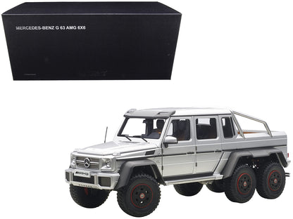 Mercedes G63 AMG 6X6 Silver 1/18 Model Car