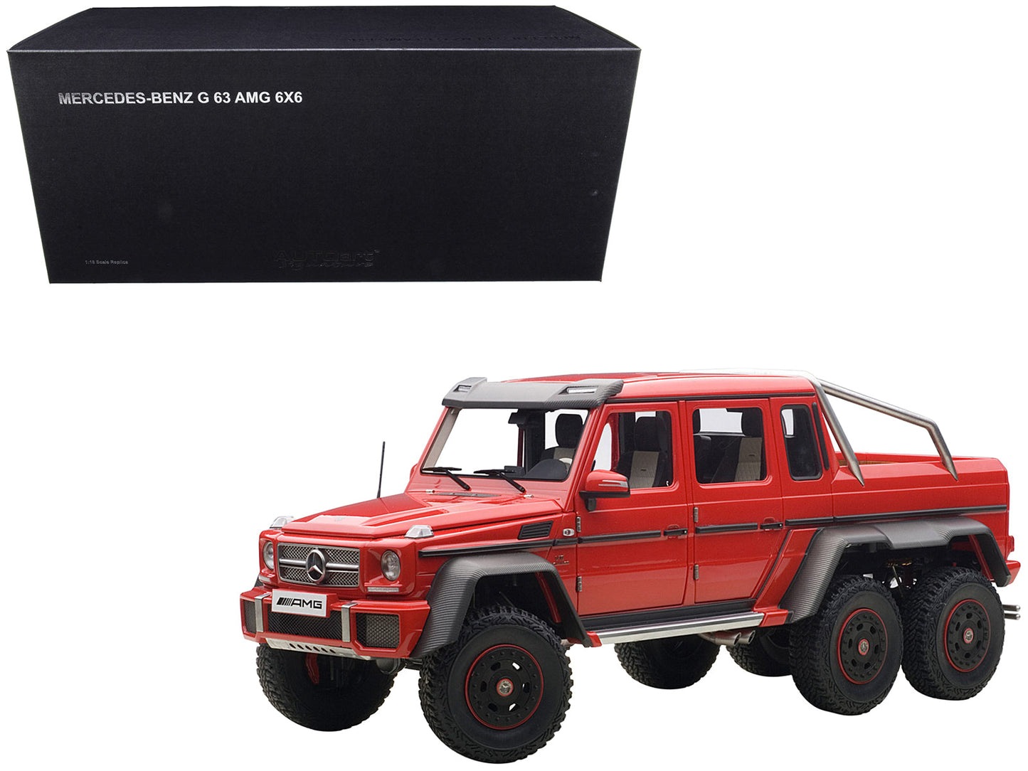 Mercedes G63 AMG 6X6 Red 1/18 Model Car