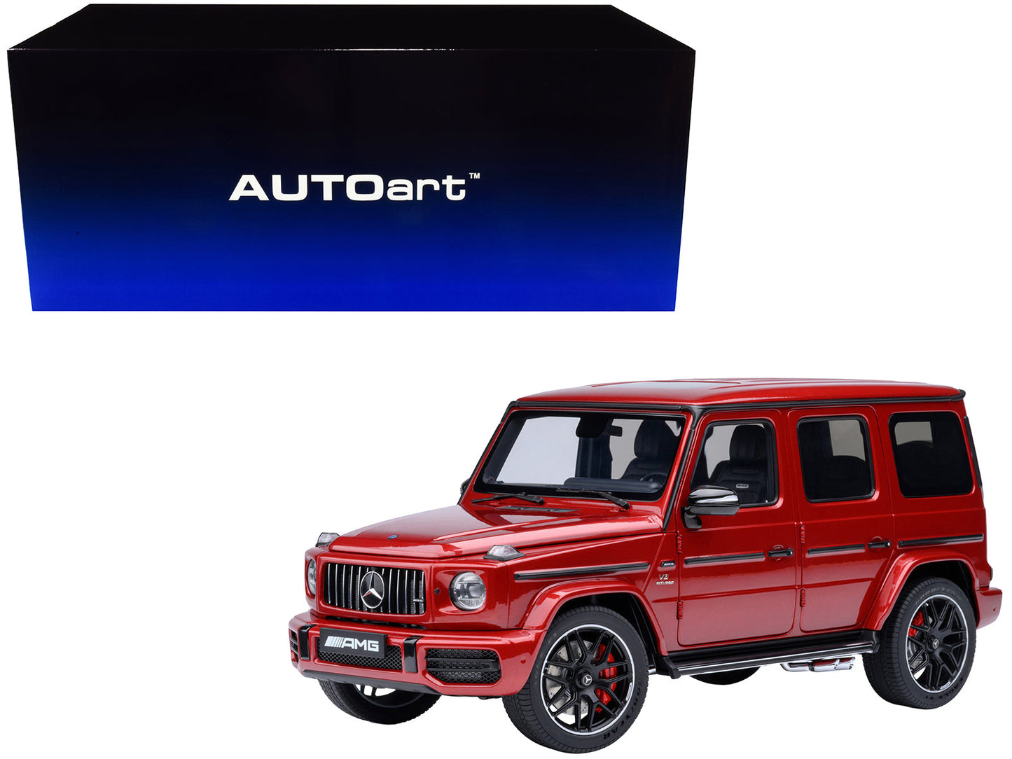 2019 Mercedes-Benz AMG G63 Cardinal Red Metallic 1/18 Model Car