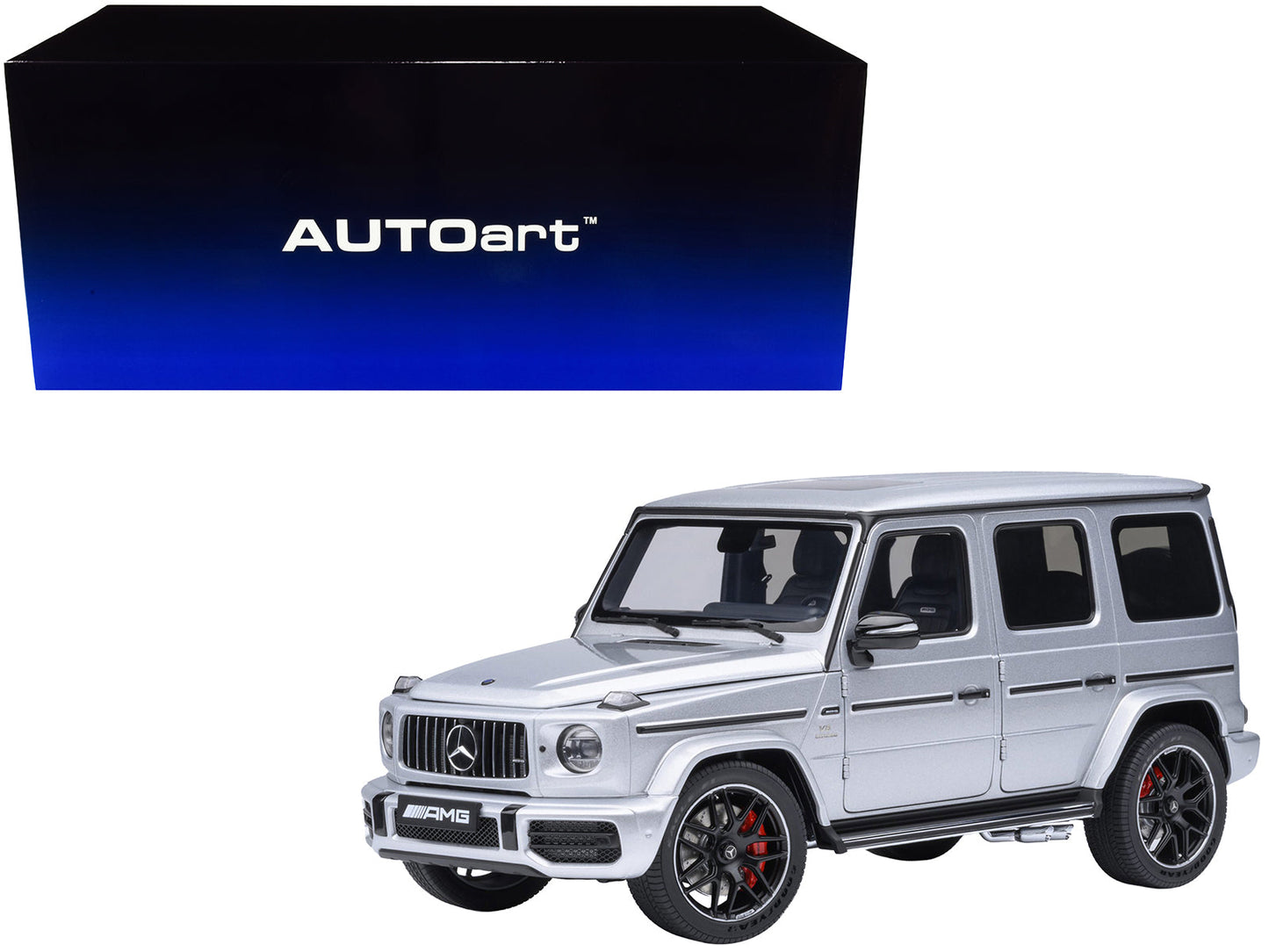 2019 Mercedes-Benz AMG G63 Iridium Silver Metallic 1/18 Model Car